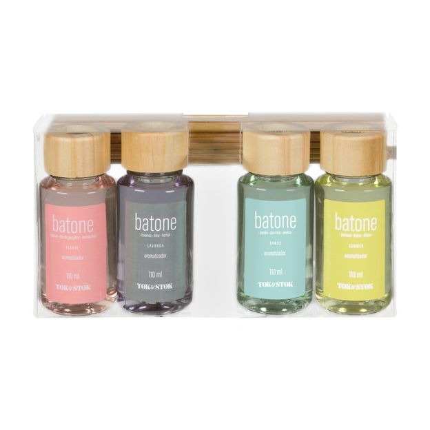 KIT COM 4 AROMATIZADORES BATONE
