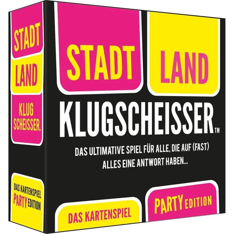 Kartenspiel Stadt Land Klugscheisser Party Edition