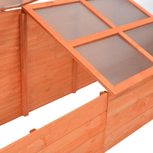 NNEVL Greenhouse Wood 180x57x62 cm