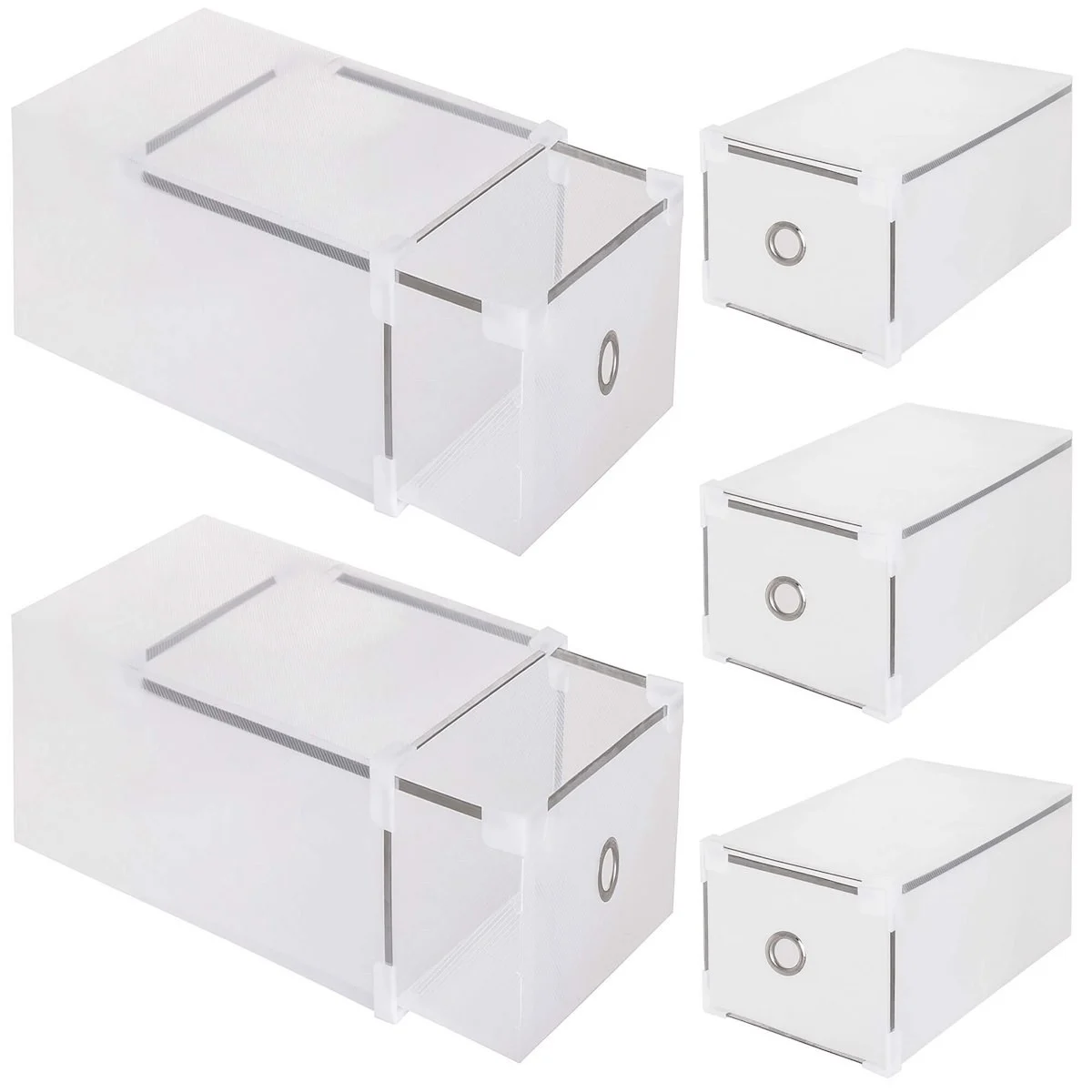Organizer na buty 28x18x18m 5 szt. pudełka z otwieraną klapą