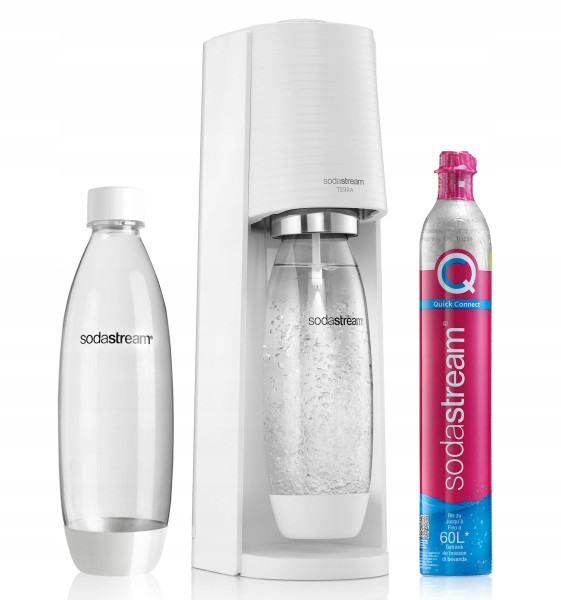 Saturator do wody SodaStream Terra BIAŁY   butelka