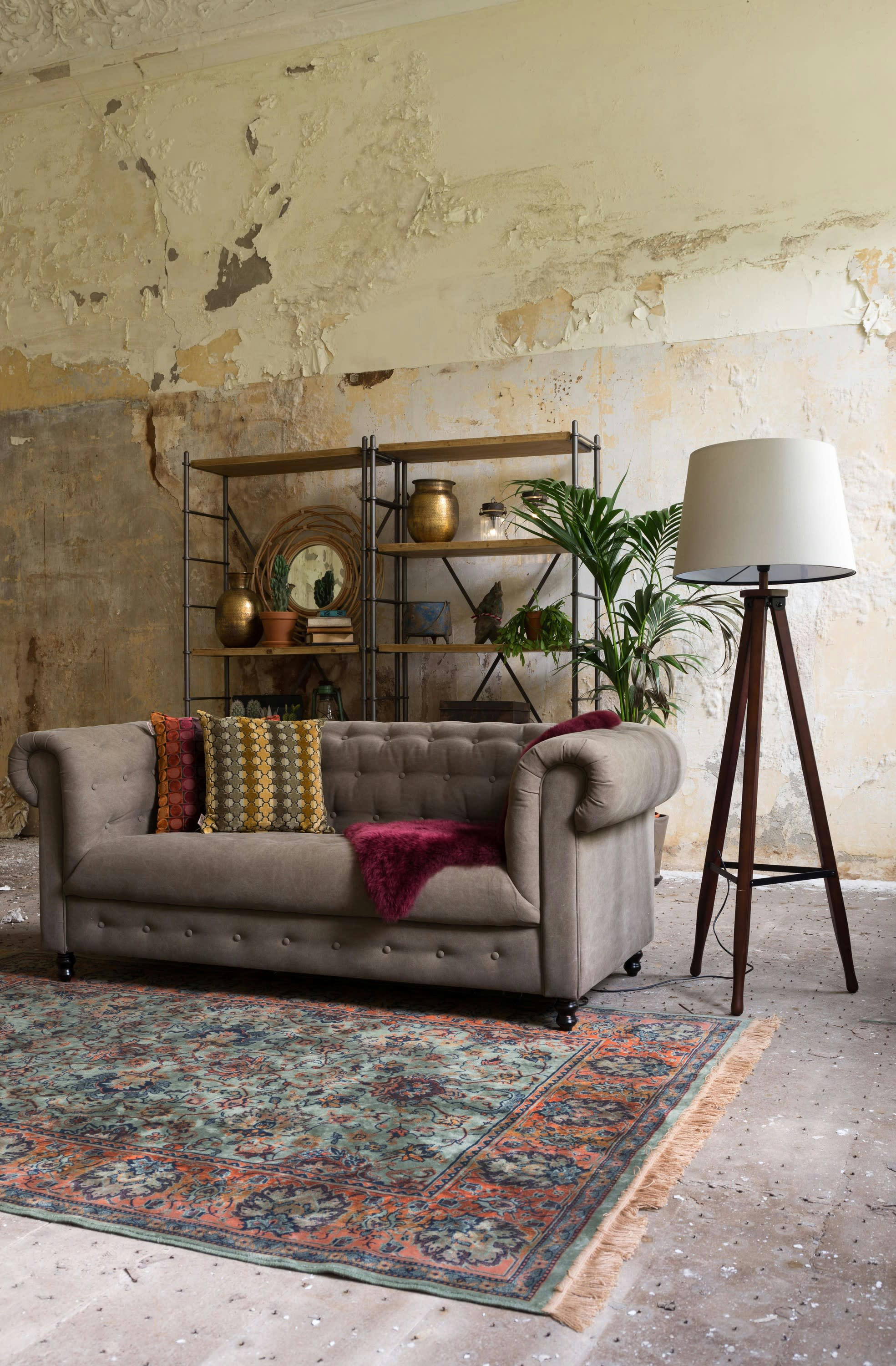 PERSAN - Tapis 170x240cm en tissu vert