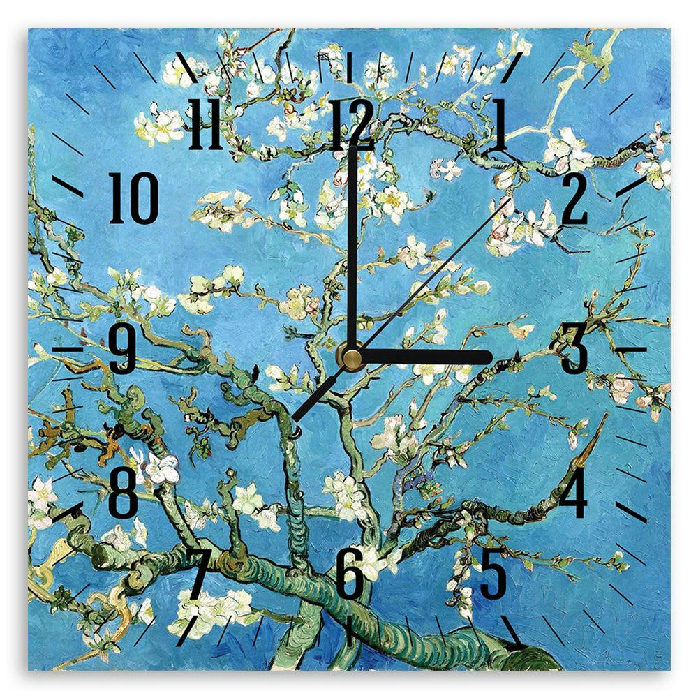- Horloge murale amandier en fleurs Vincent Van Gogh 30x30cm
