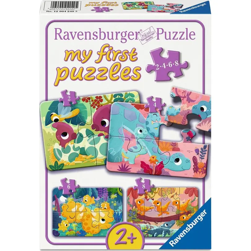 Puzzle 4-teilig Dino-Freunde