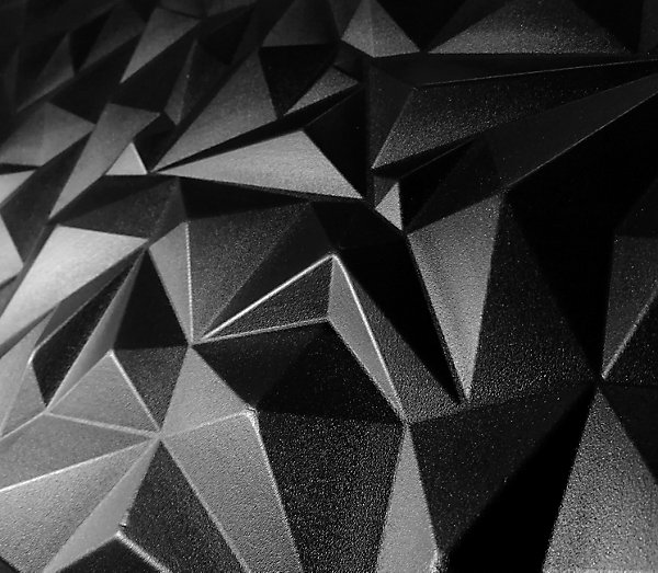 Panneaux de plafond et panneaux muraux Decoratif 3D Ametyst Noir 2m² / 8pièces