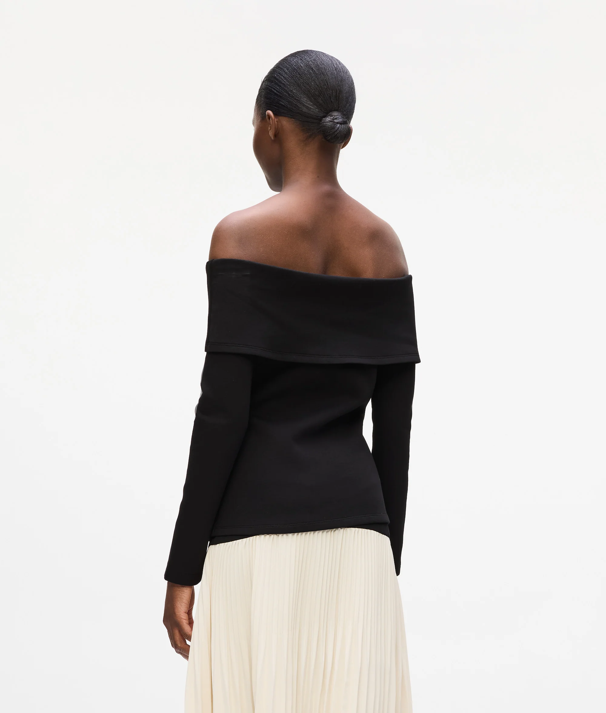 Sweat-shirt à épaules dénudées