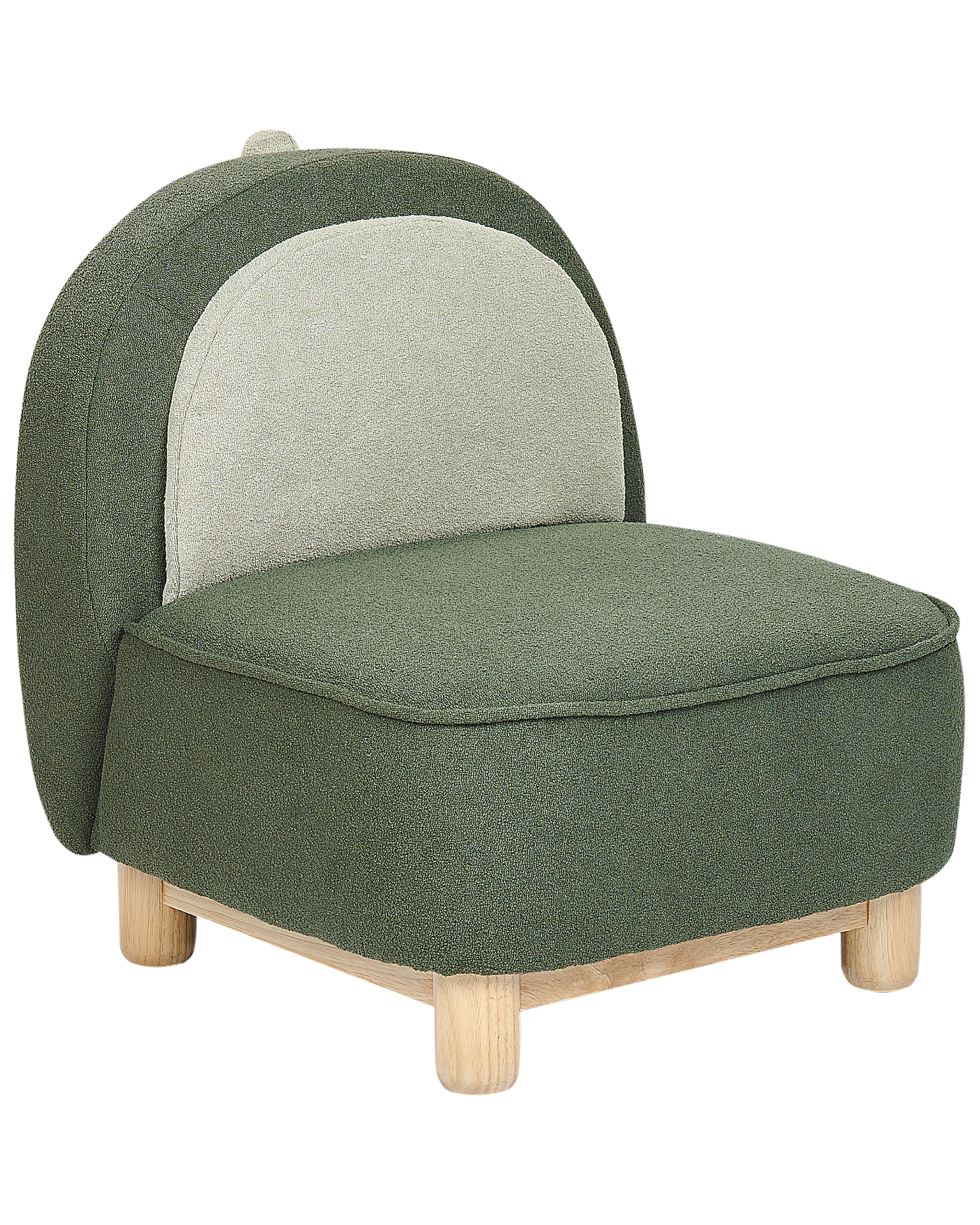 Kids Armchair Dinosaur FABORG Fabric Dark Green