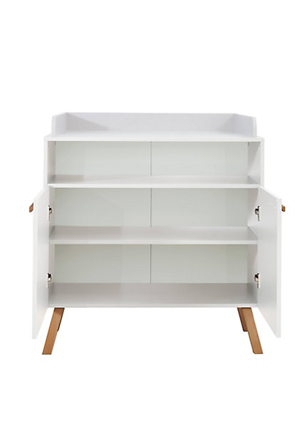 Armoire à langer - Mélaminé - Blanc - 96 - 105 - 78 cm