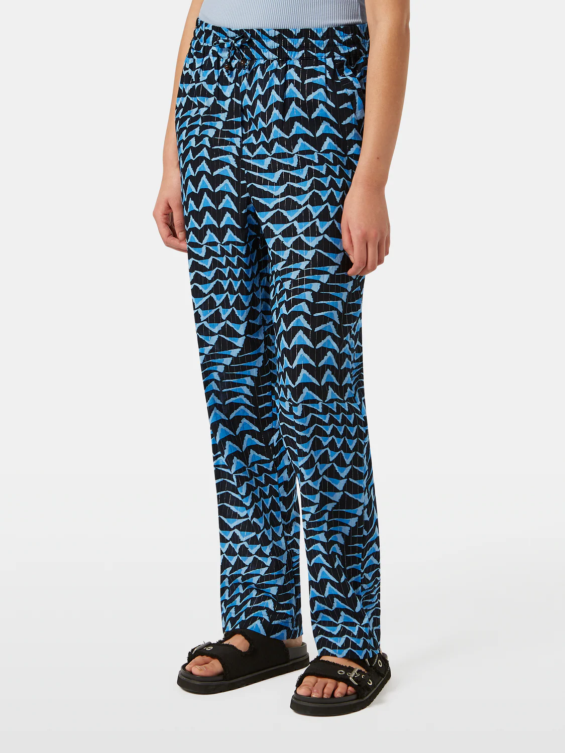House of Mirrors Printed Mid-Rise Beach Pant