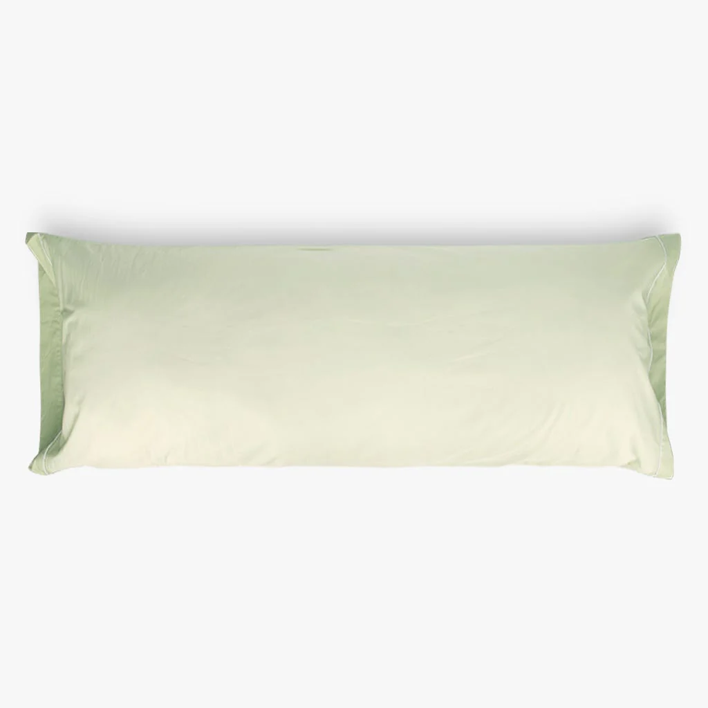 Fronha Almofada de Dormir Algodão Percal Verde 45x155 SAMOA