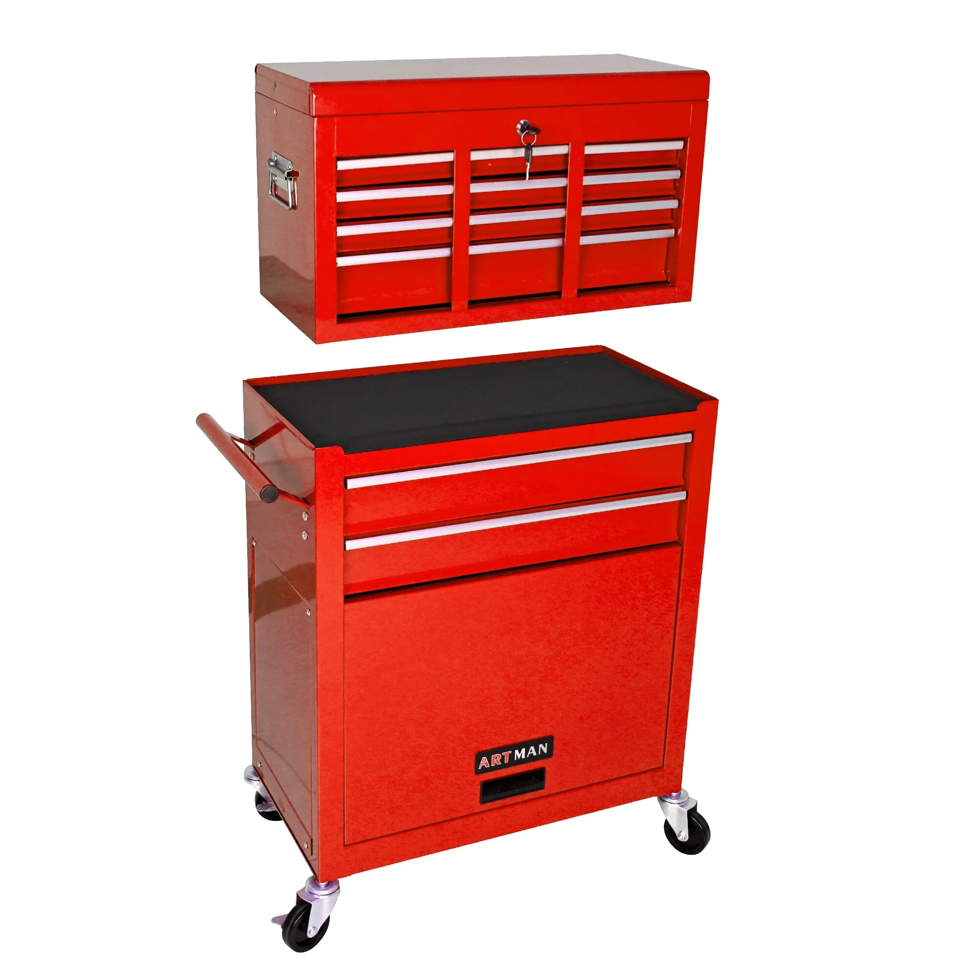 High Capacity Rolling Tool Chest with Wheels and 8 Drawers