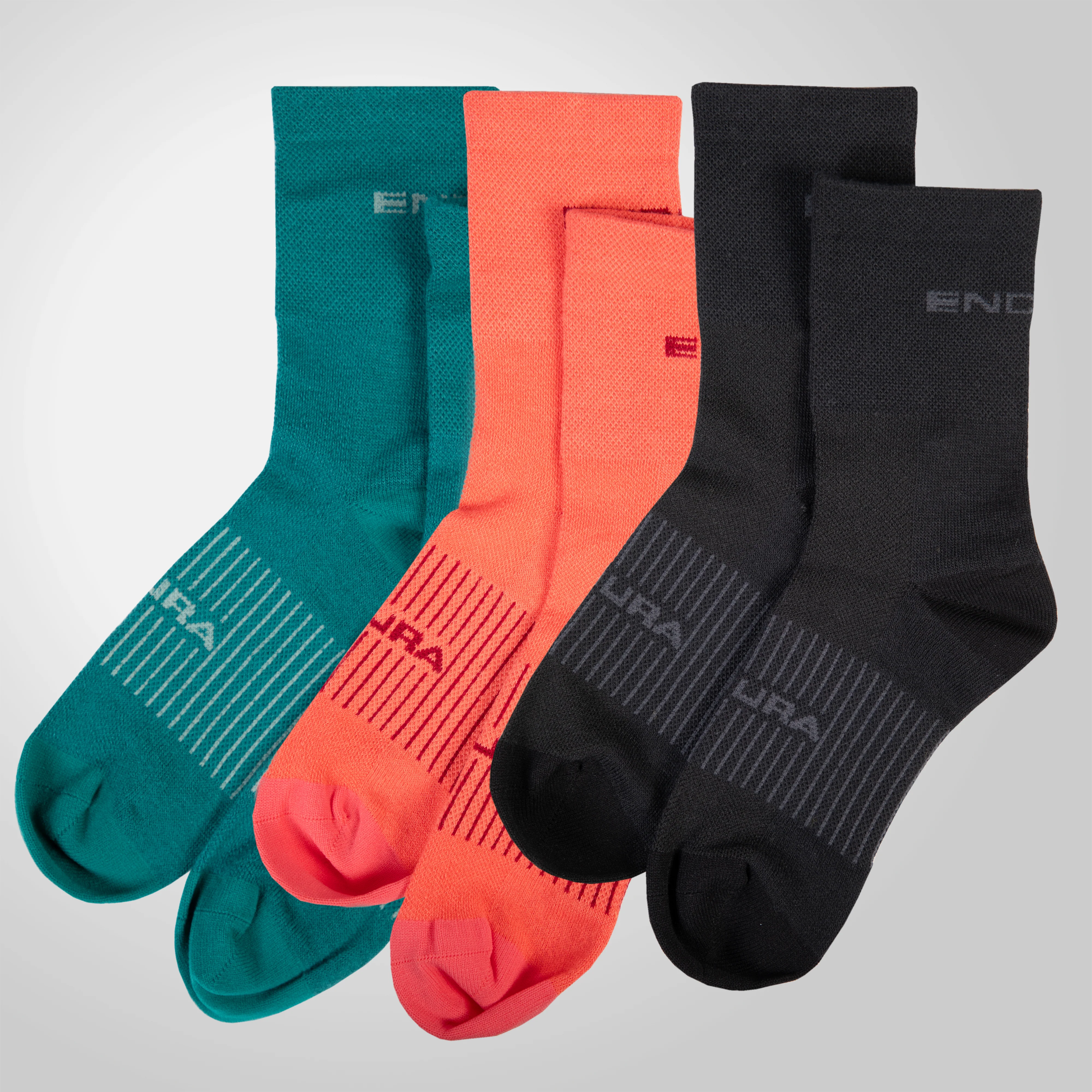 Women's Coolmax® Race 3-Pack Socks - Black