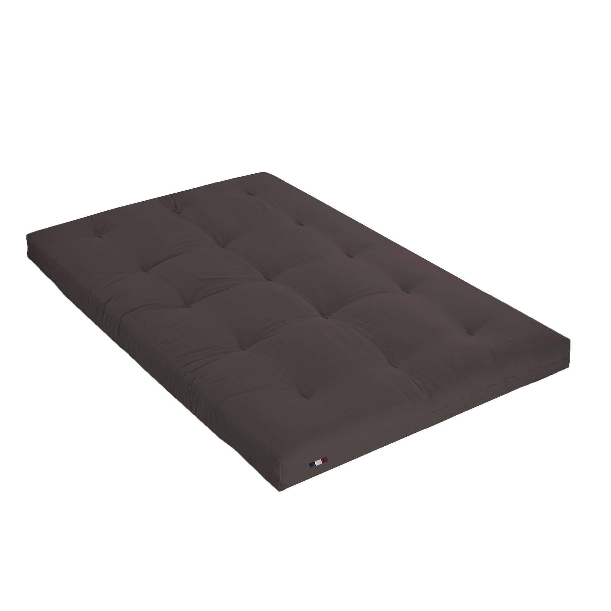 - Matelas futon coeur latex ferme 13cm marron 140x200