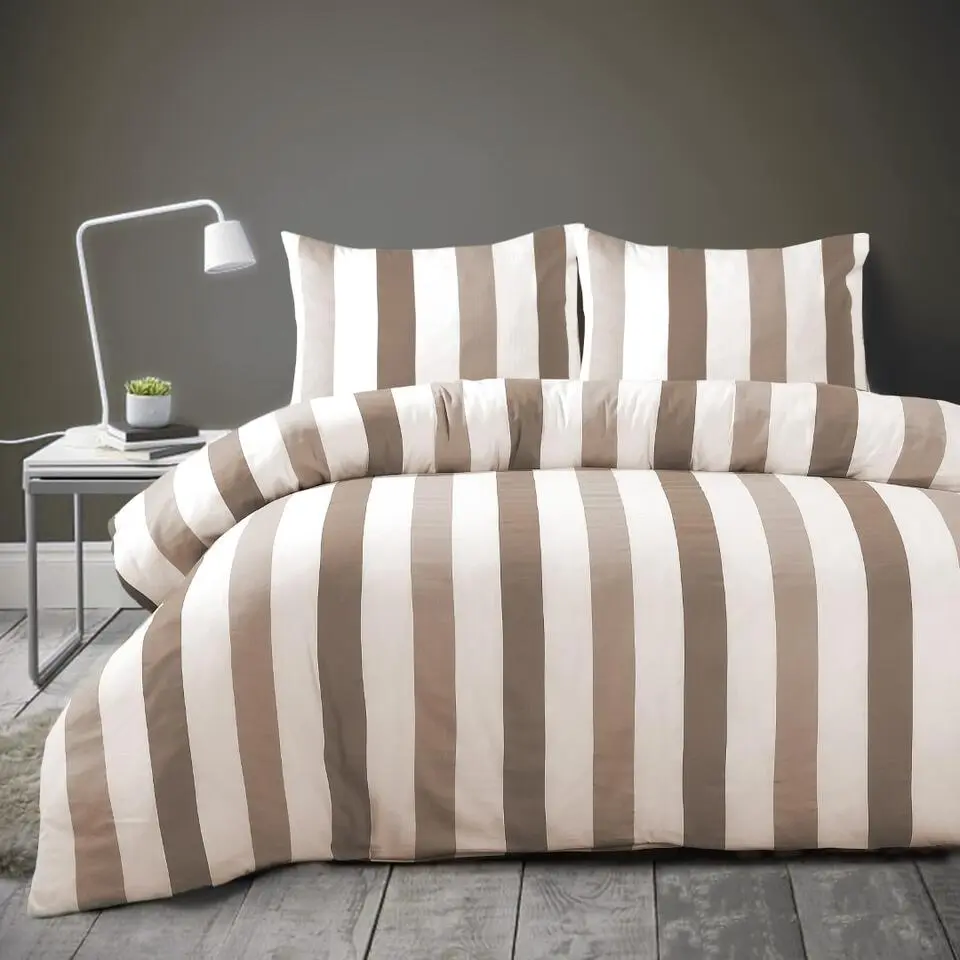 Papillon dekbedovertrek Scott - 140x200/220 cm - Taupe