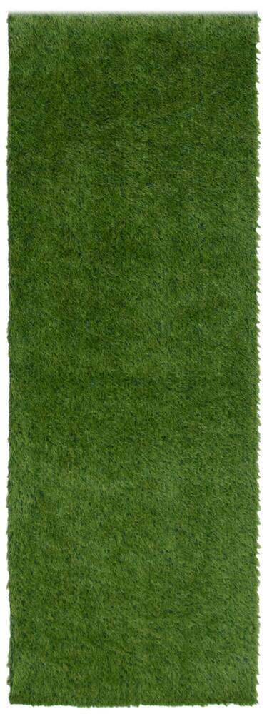 ECARPET Faux Indoor/Outdoor Area Rug, Grass Green, Assorted Sizes