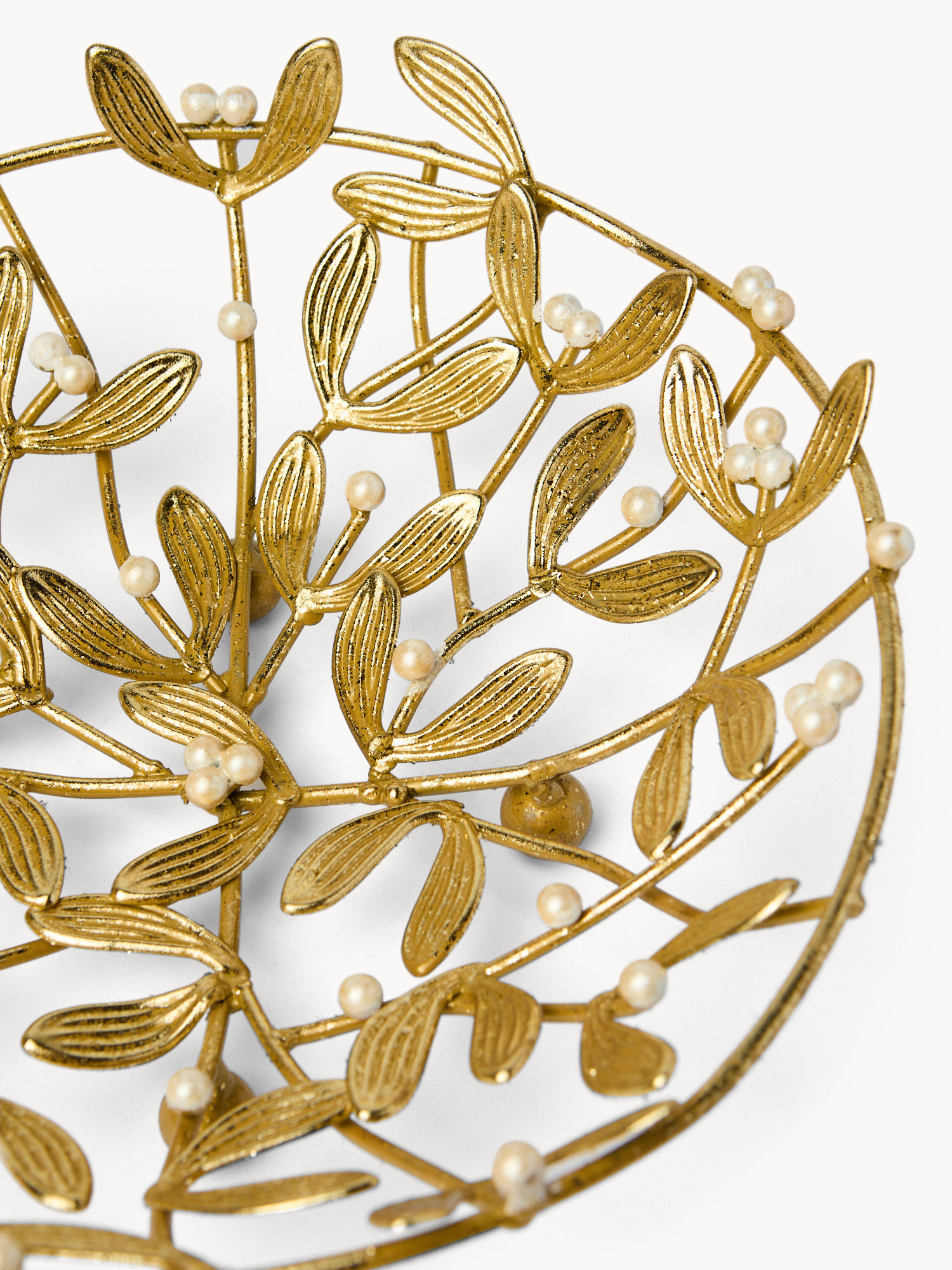 Centrotavola in ferro a perle