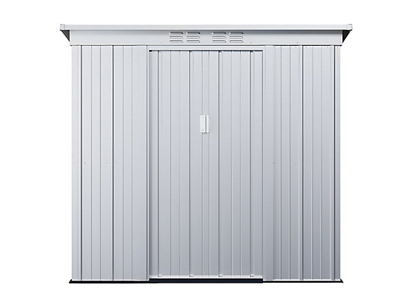 Abri de jardin métal en acier galvanisé gris 2,32 m² - ACAMAR