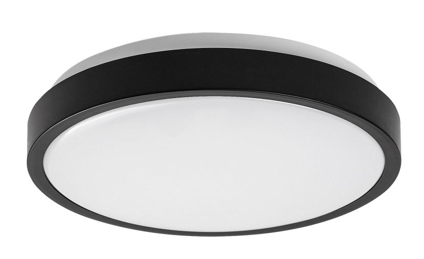 Plafon SAMIRAokrągły czarno-biały LED 1x18W 25cm 1380lm IP44 Rabalux