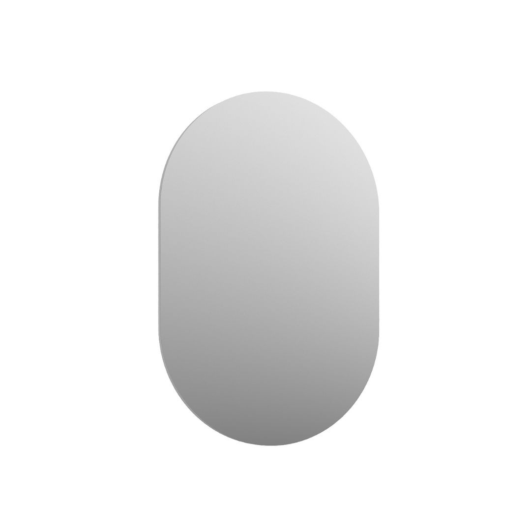 Lustro łazienkowe HARMO 50 cm białe owalne