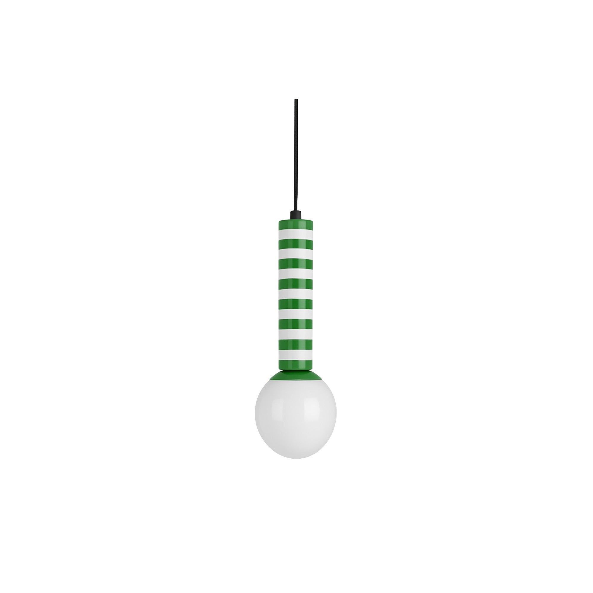 Leitmotiv hanglamp Rayado Retro - groen - Ø12cm