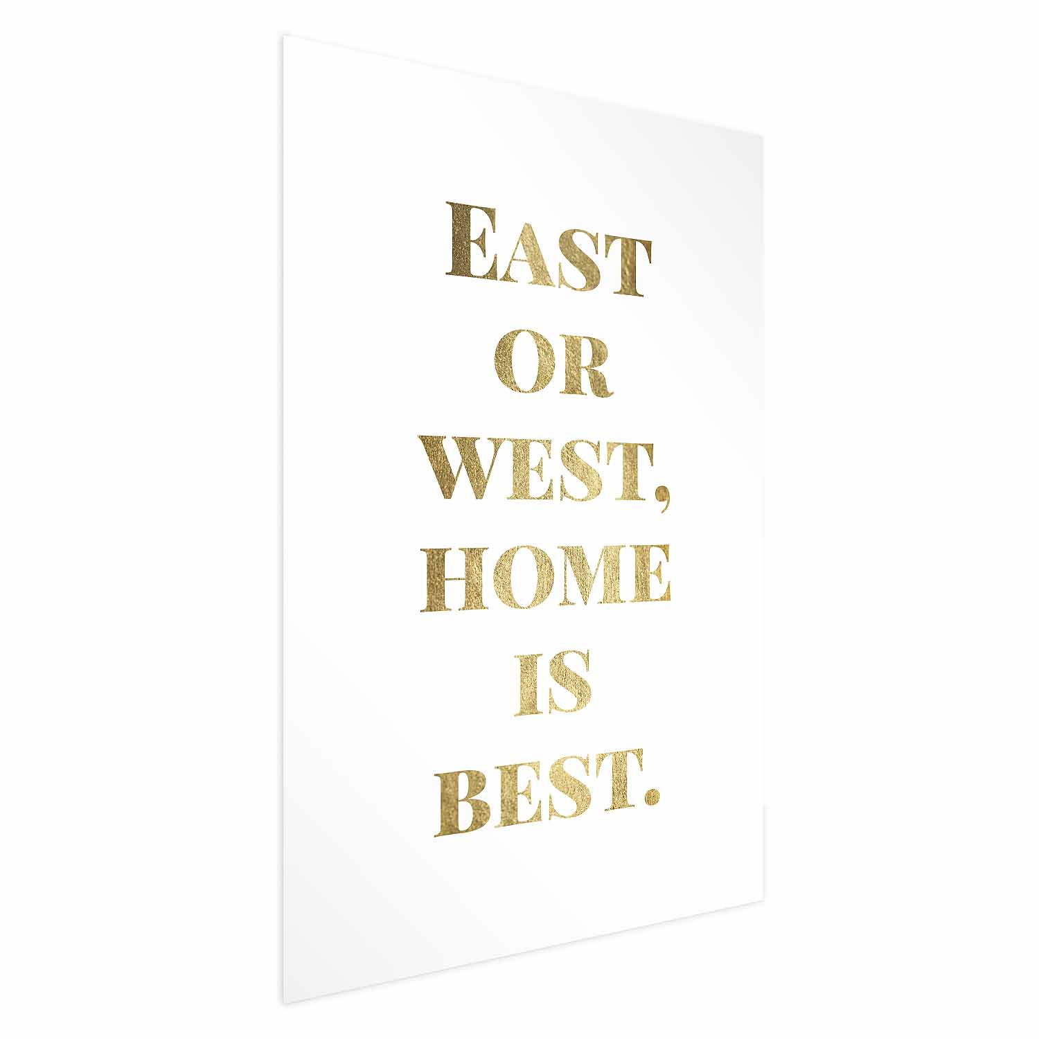 Plakat Gold Home 21x30 cm