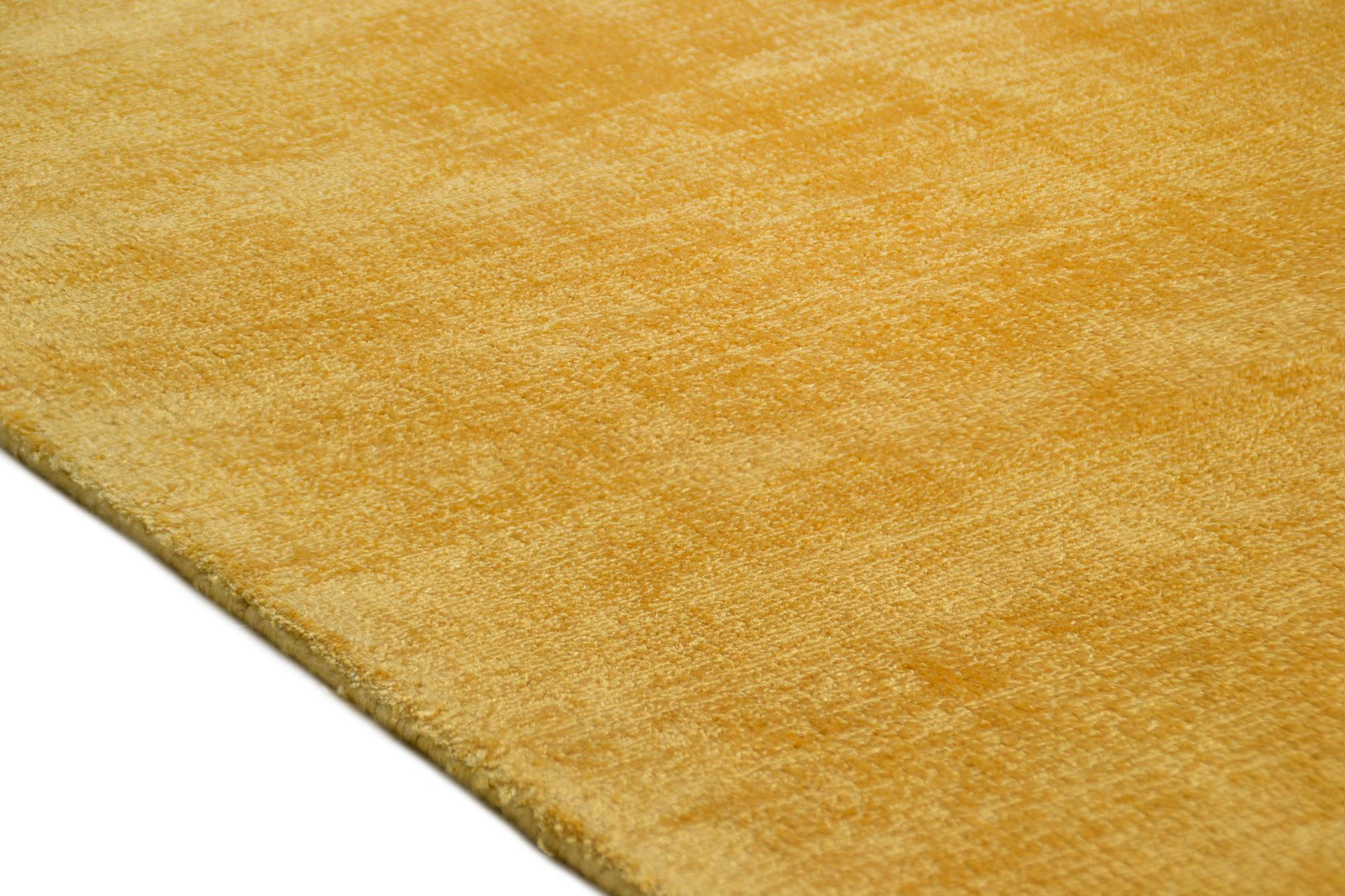 SHINE - Tapis élégant avec un doux brillant en viscose Or 85x155