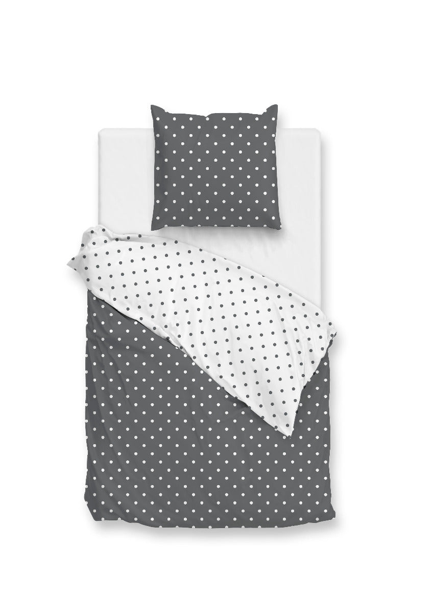 Zo Home Dekbedovertrek Katoen Punta di Cotone - pewter grey