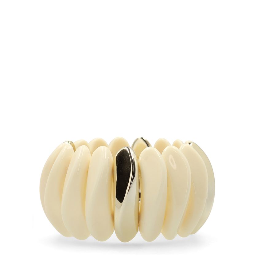 Manfield Beige armband met goud