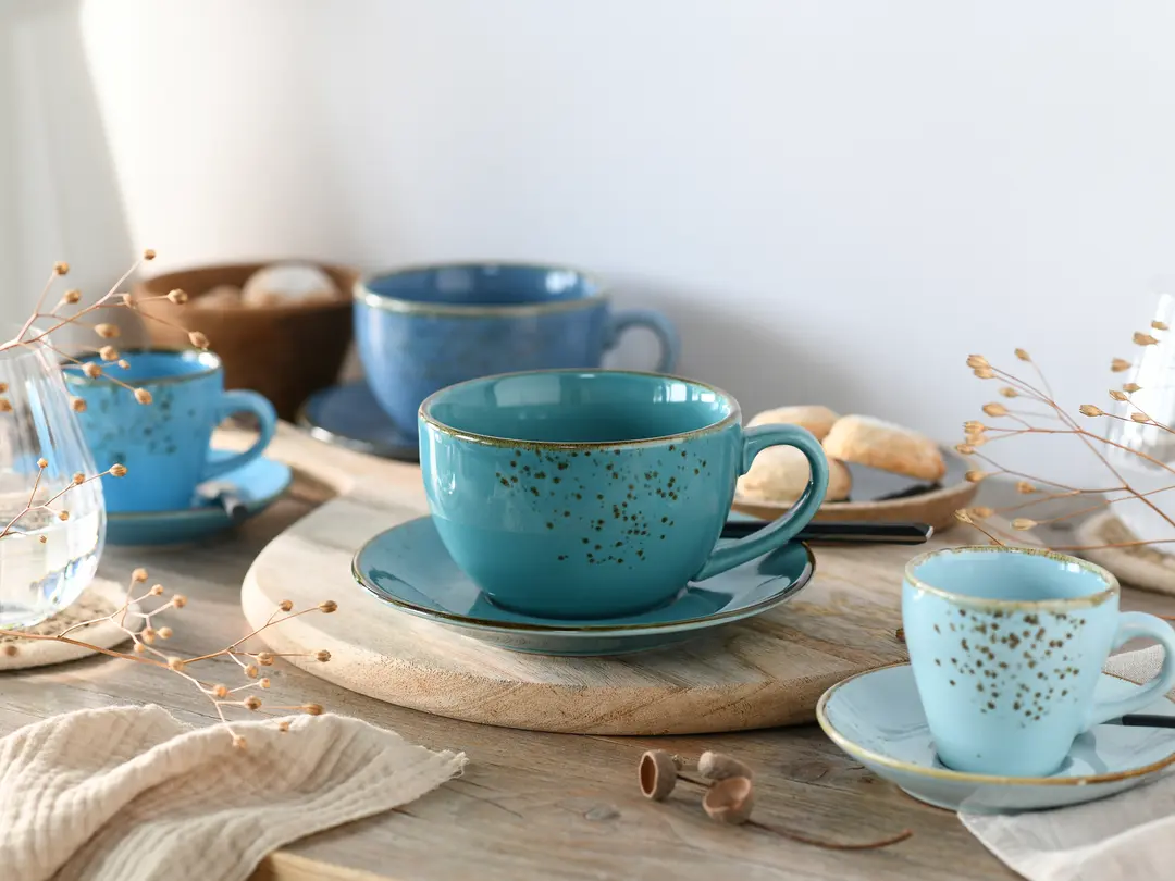 Kaffeetasse mit Untertasse 8-teilig Nature Collection