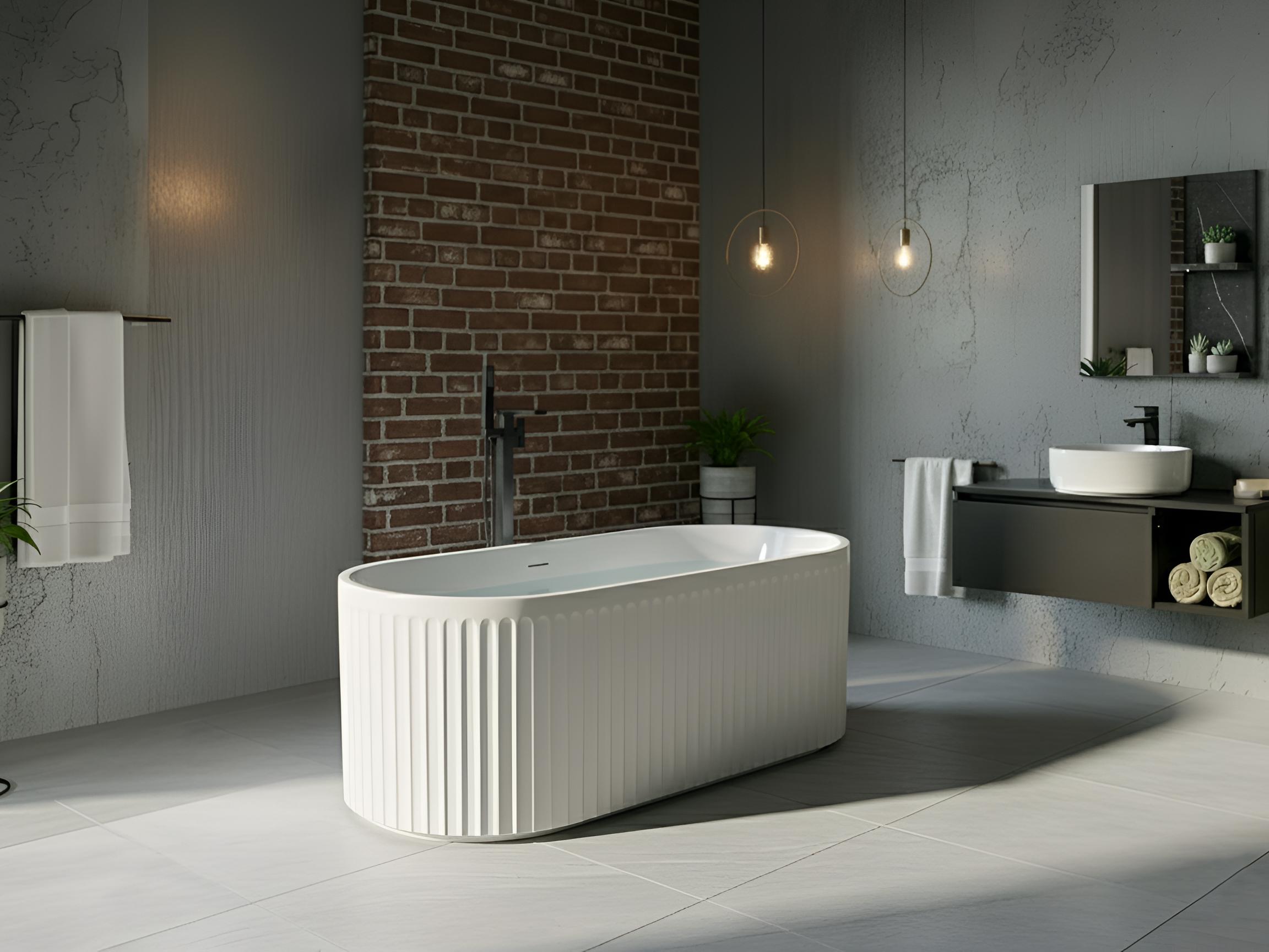Freestanding Bathtub SERENA 1700 x 800 mm White