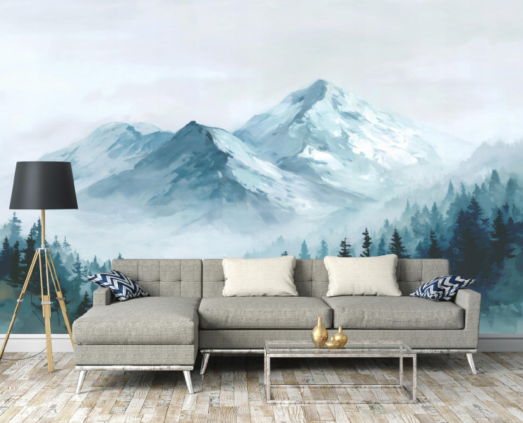 Fototapeta Góry Zielony Na Flizelinie Do Sypialni Salonu 250x175