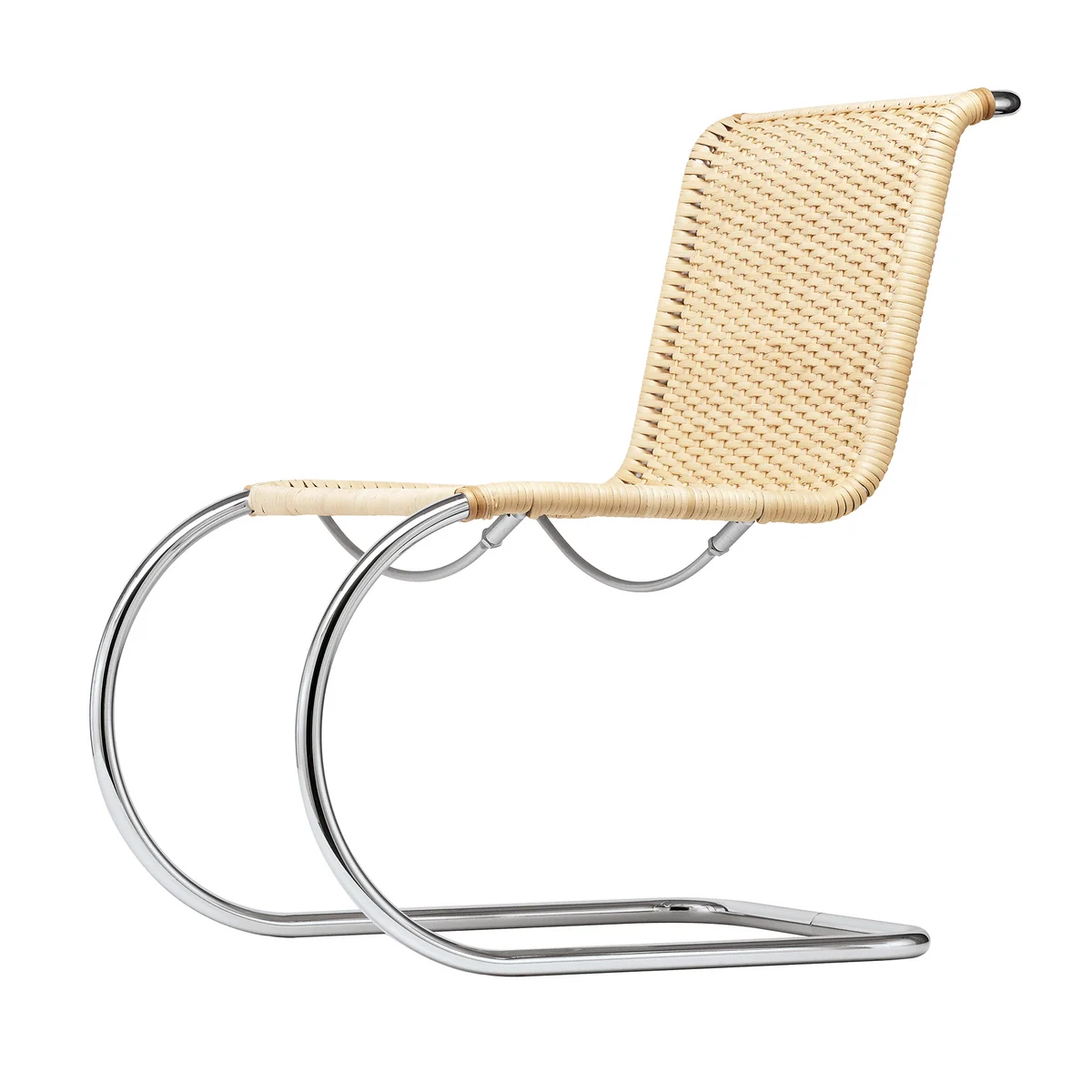 Thonet - S 533 R Stuhl, Gestell verchromt / Korbgeflecht