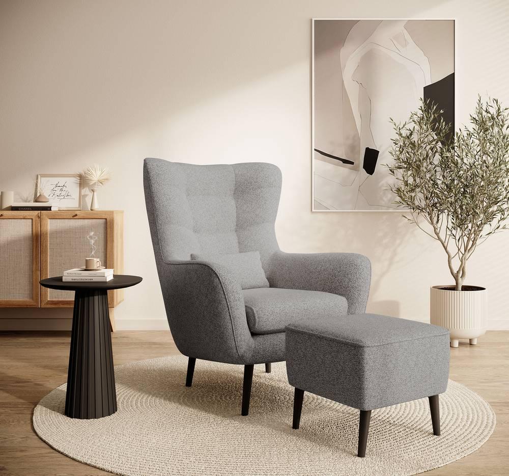Hocker Verdiro bouclé