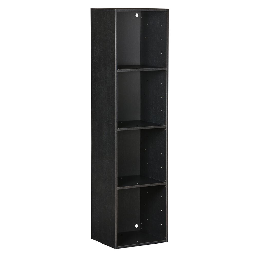 Structure Box Cube 4 cases 35,2x30x137,2cm bois noir