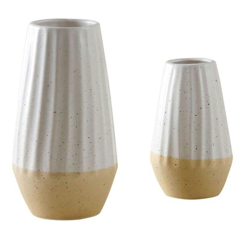 - Vases en céramique terrazzo (lot de 2)