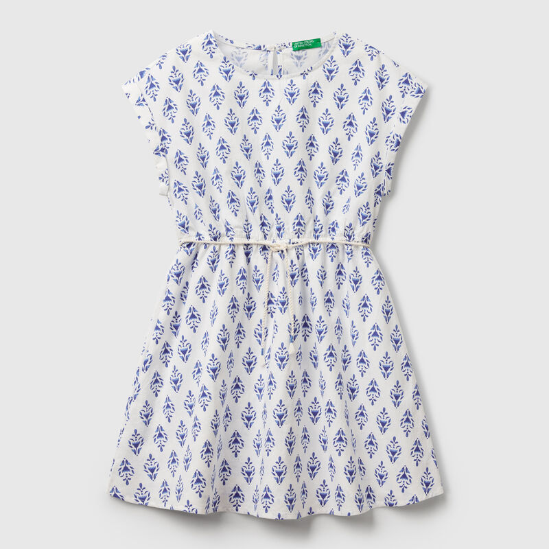 Patterned flared dress