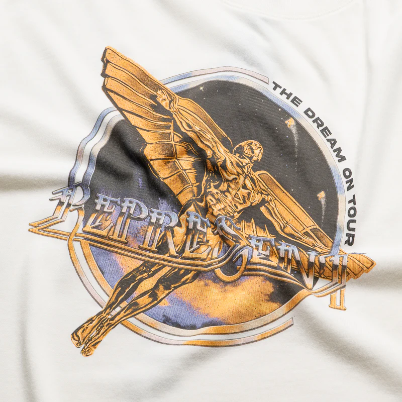 Represent Golden Tour Tee - Flat White