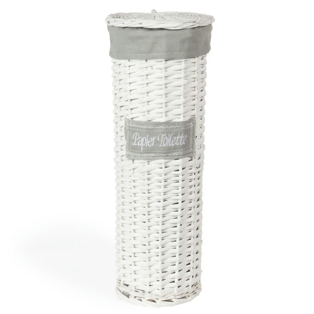 - Panier tressé à papier toilette H 47 cm