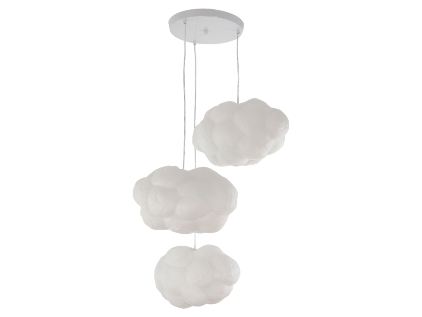 Lampa wisząca Cloud 3-punktowa biała