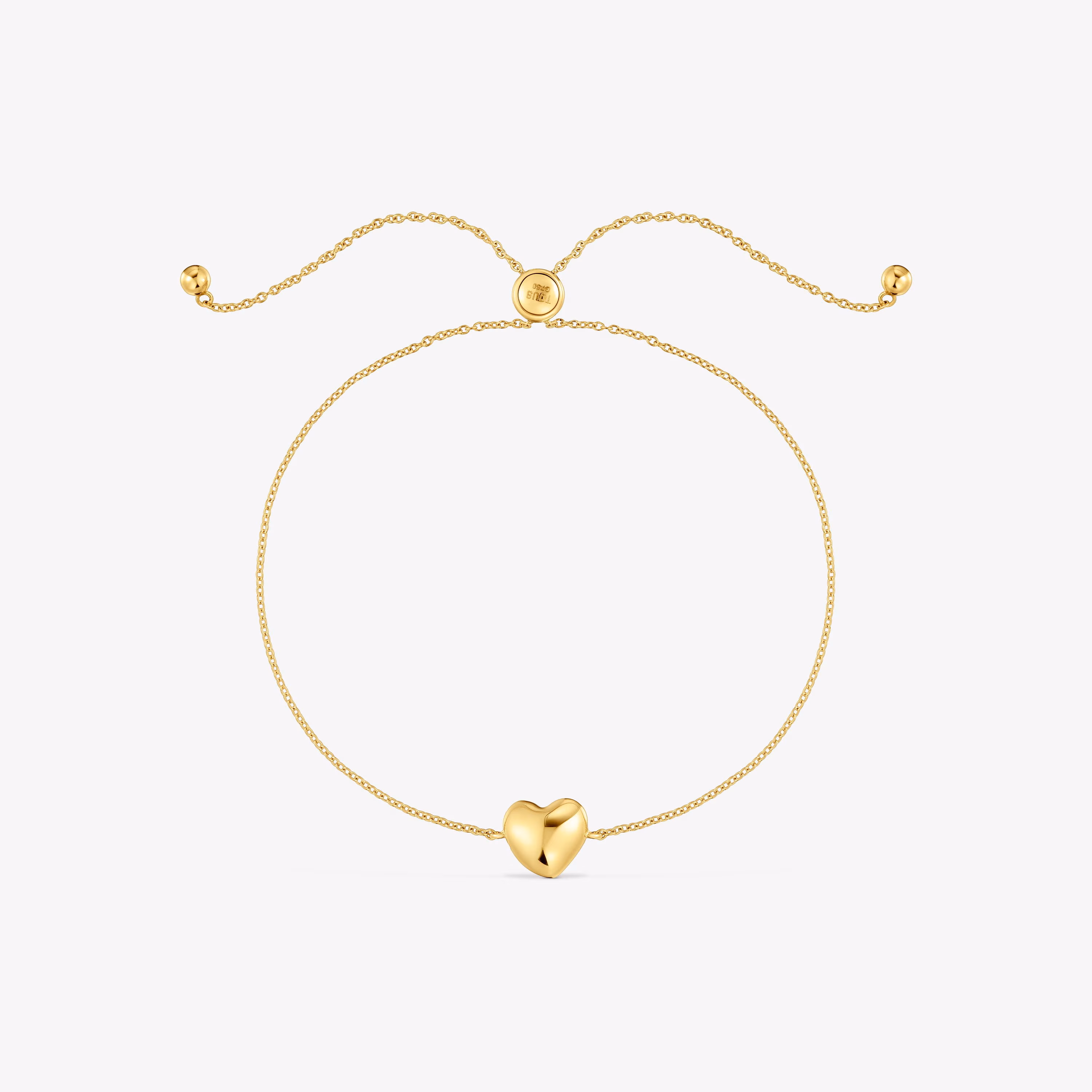 Pulsera cadena corazón de oro My Other Half
