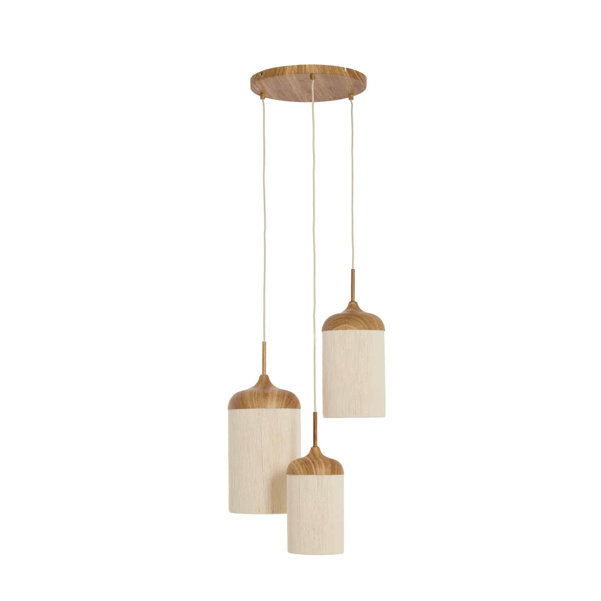 Light & Living hanglamp Danialo - bruin - Ø35cm