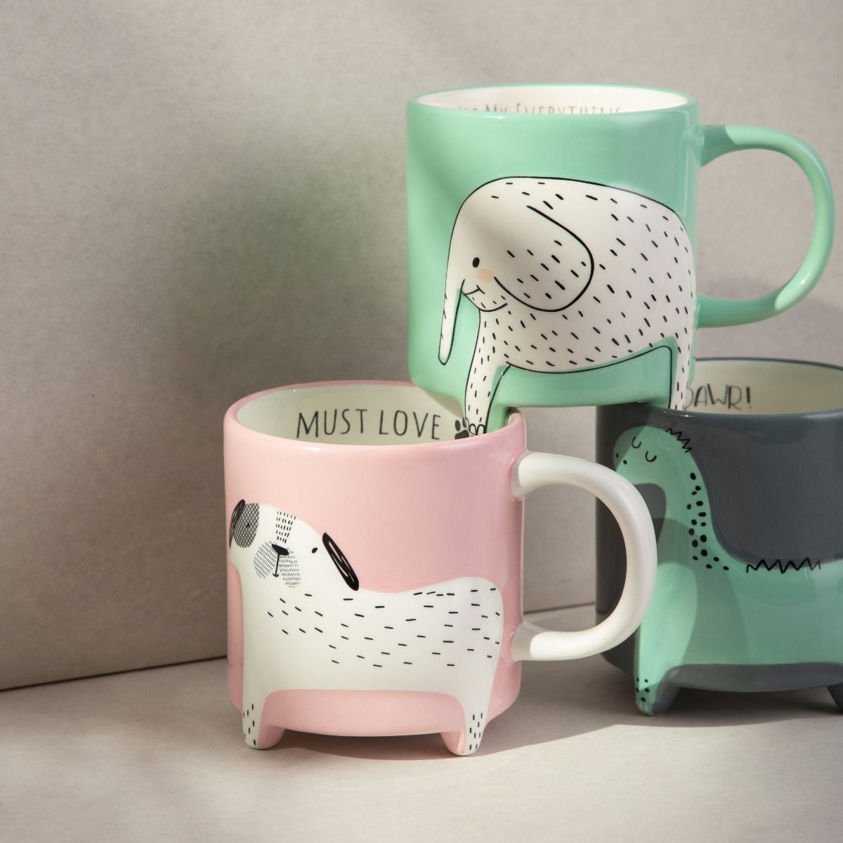 Kubek TEHEN z pieskiem 0,45 l
