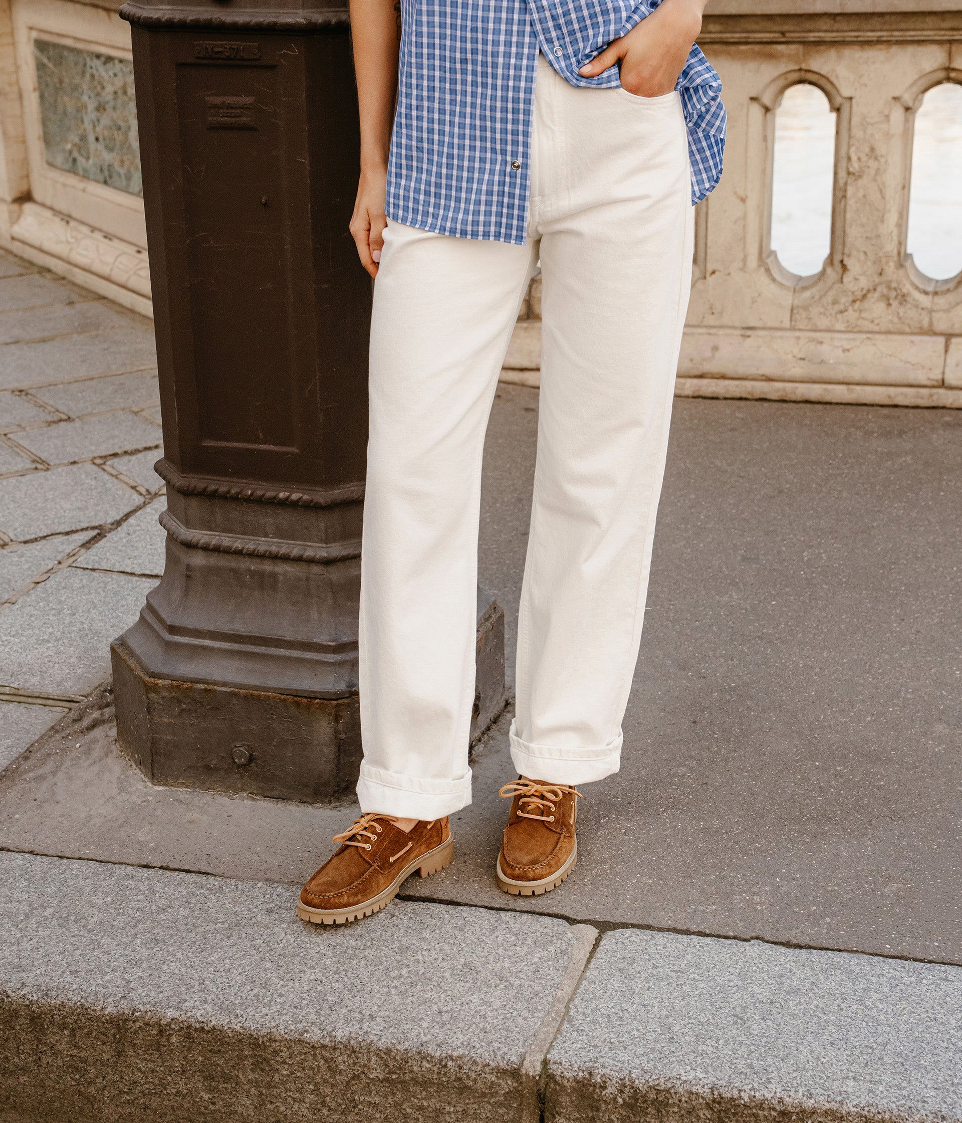 Chaussures bateau camel Bart