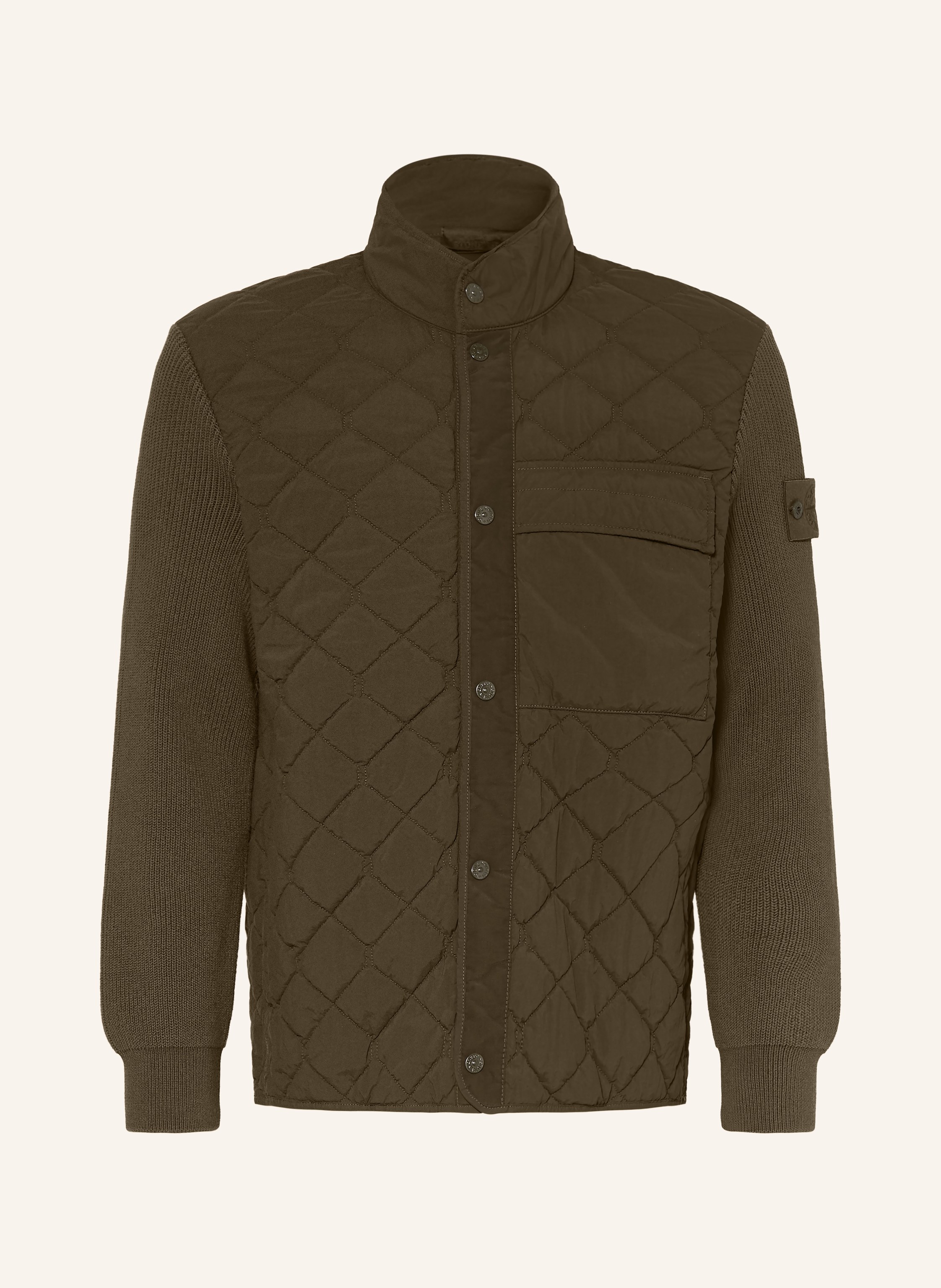 STONE ISLAND Steppjacke GHOST im Materialmix