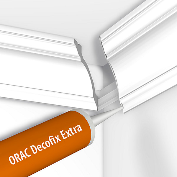 Colle Joint Decofix Ultra FX400 Orac Decor - Joint blanc base polymère pour joint entre profil A l'unité