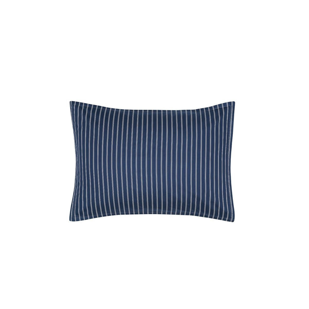 LINQUIST - 2 taies d'oreillers en percale de coton  indigo 50x70 cm