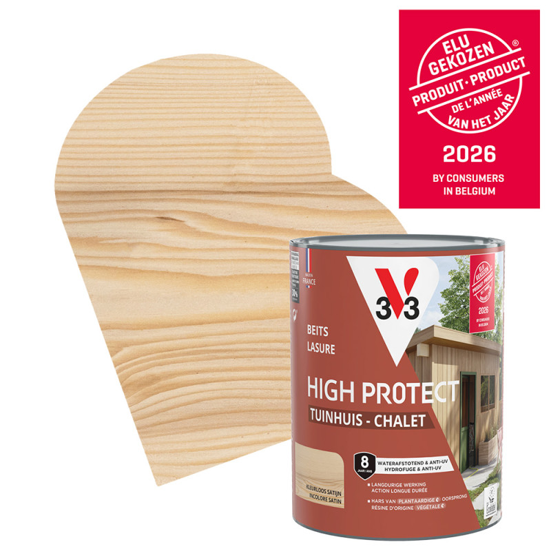 Lasure pour chalet High Protect incolore 0,75 L V33