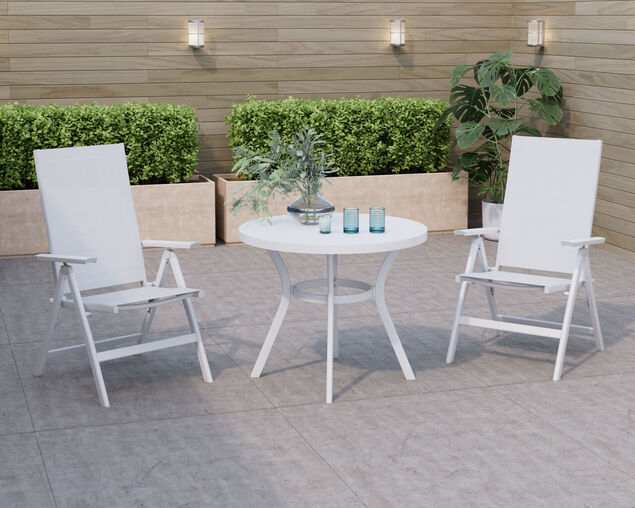 Frankie-Jette 3 Piece Chat Setting - Bone