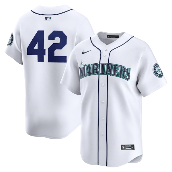 Seattle Mariners Nike 2024 Jackie Robinson Day Home Limited Jersey – White