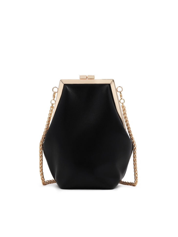 Occasional bag with metal frame